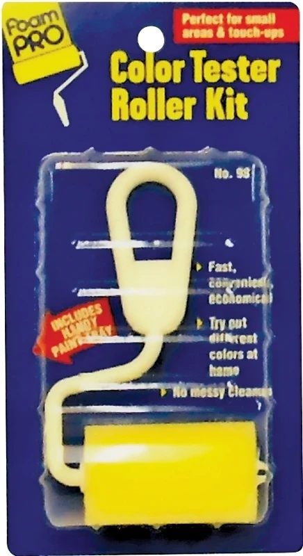98 Color Tester Roller Kit, Plastic, 3 In, Pack Of 24