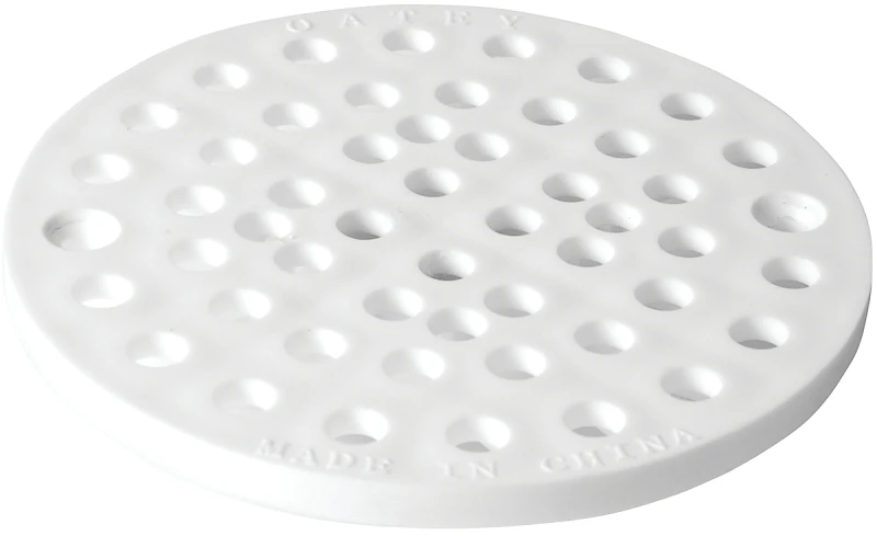 42021 White Pvc Strainer 6-3/4 In With Screws Included - Carded