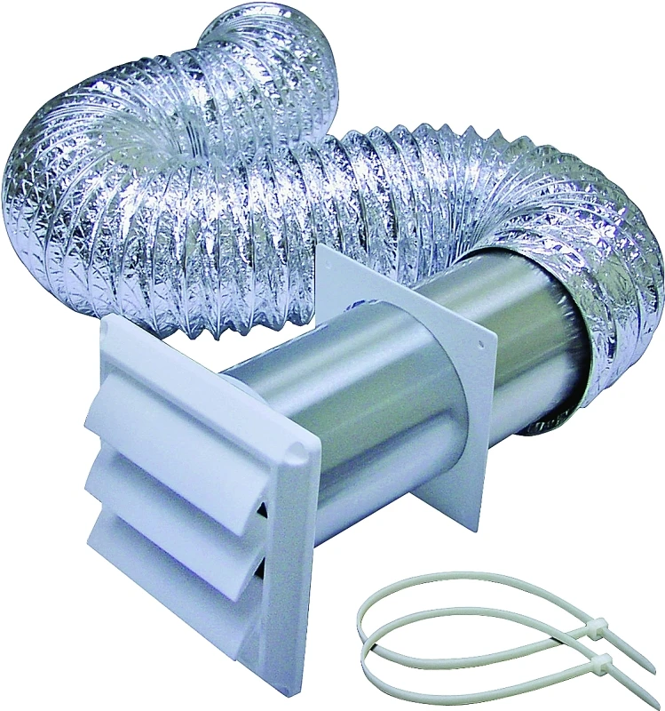 VENT KIT DRYER ALUM 4INX5FT WH