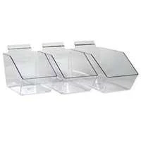 Visi-bin Rpdmp-65575 Slatwall Dump Bin, 10 Pack, 5 Lb Capacity, Plastic, 7.5 X 6 X 5.5 In