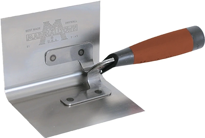 51d Corner Trowel, 5 X 3.5 Inch, Stainless Steel Blade With Durasoft Handle