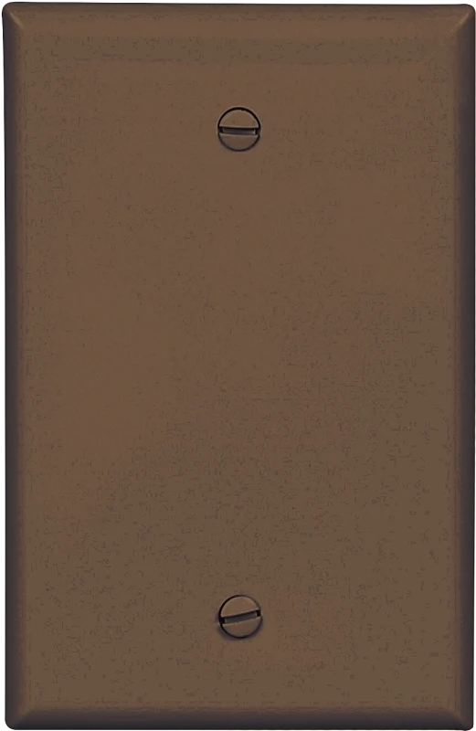 Pj13b 1gang Blank Wall Plate Mid Brown, Pack Of 20