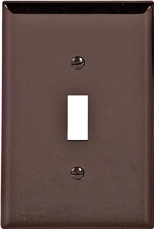 Pj1bk Black Mid-size Unbreakable 1-gang Toggle Light Switch Wall Plate 25 Pk