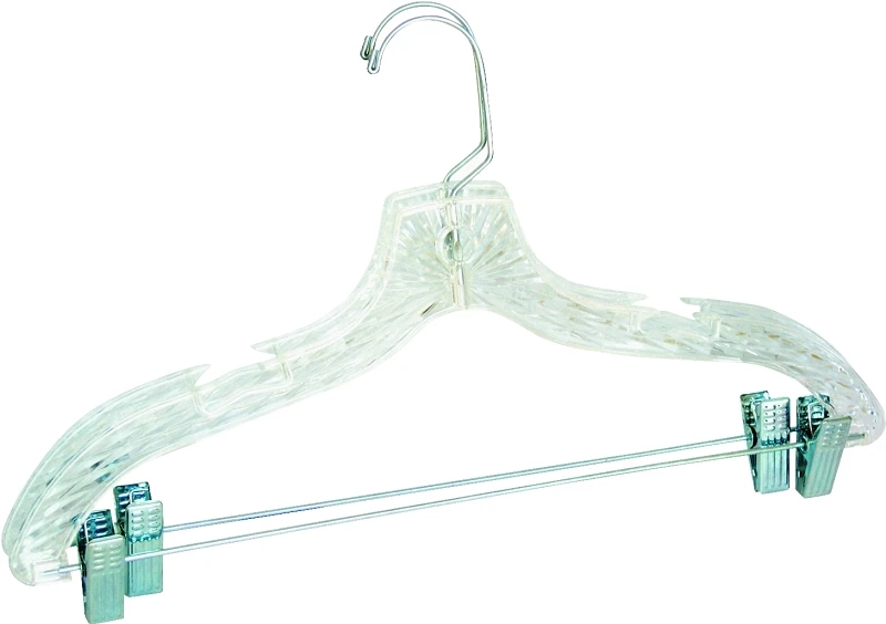 C72210-s12 Crystal Cut Suit Hanger, Clear, 17 In, Pack Of 12