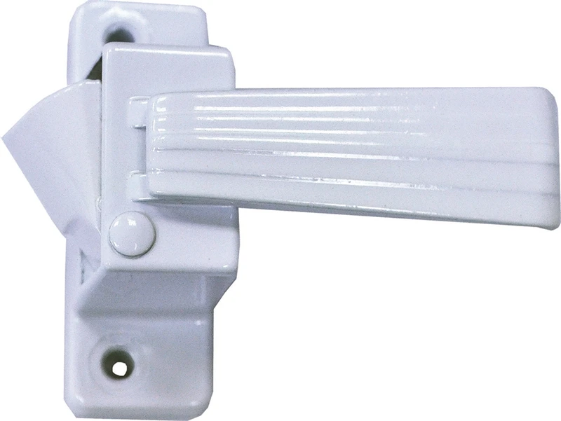 31604-uw White Replacement Moveable Door Inside Latch, Powder Coated Zinc, 1-3/4"