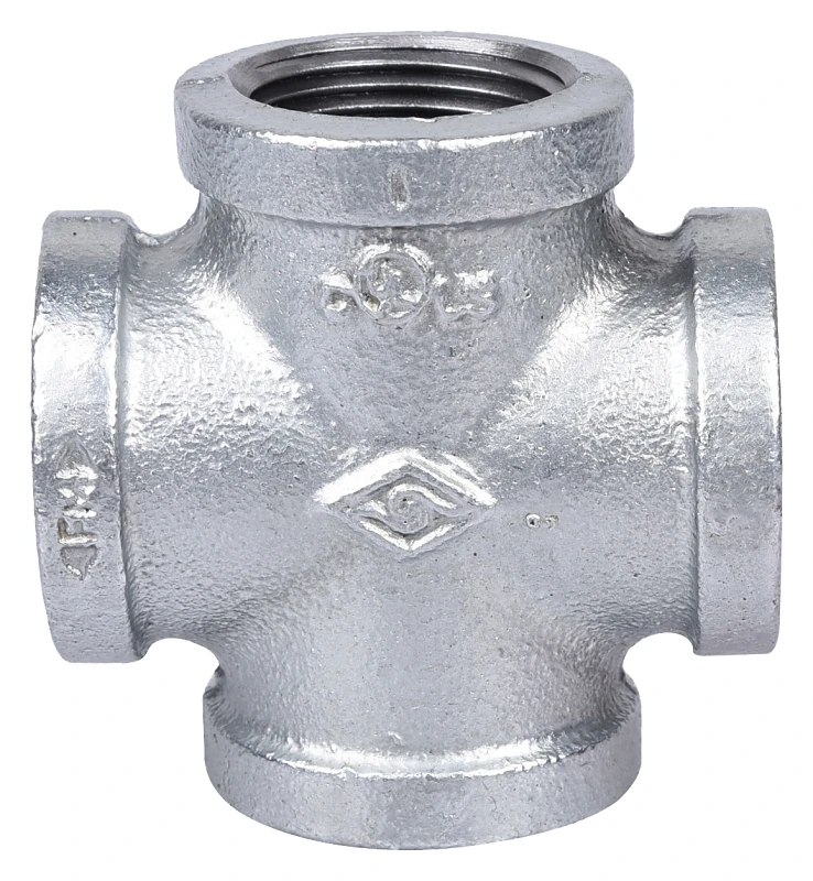 1 Inch Galvanized Malleable Cross Pipe Fitting Ppg180-25 For Water Applications