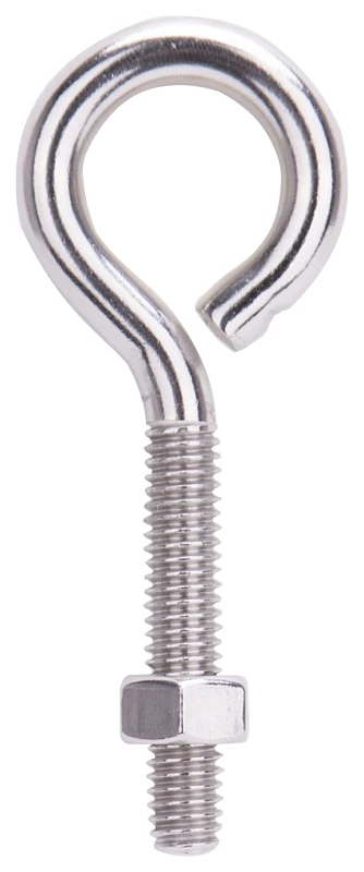 Mintcraft Lr296 5/16 X 3-1/4 Inch Stainless Steel Eye Bolt With Nut, Pack Of 10