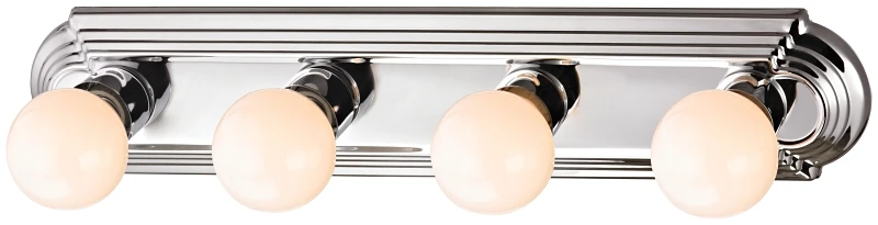 24 Inch Lightbar Bath 4 Light Fixture In Polished Chrome