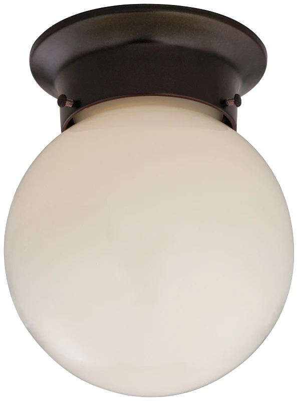 F301-3375-orb 1-light Flush Ceiling Fixture In Oil-rubbed Bronze