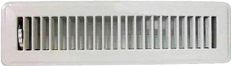 Fr01-2x12w White Steel Floor Register, 2 X 12 Inches