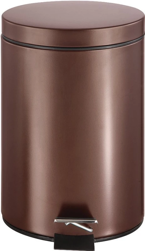 Lyp0701 1.85 Gallon Round Step Trash Can - Venetian Bronze Finish
