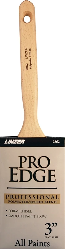 2862-3 3 Inch Nylon Polyester Flat Sash Paint Brush