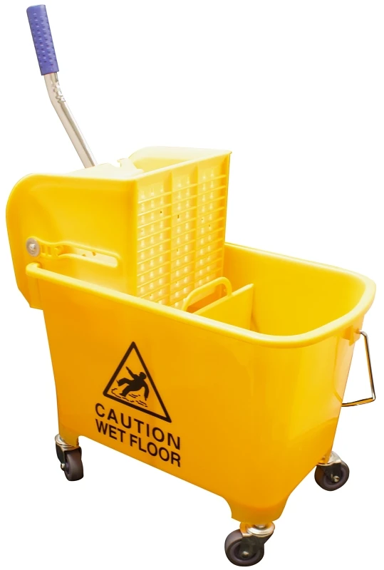 Zephyr 45120 Small Mop Bucket Combo With Side Press Wringer, 20 Quart Capacity