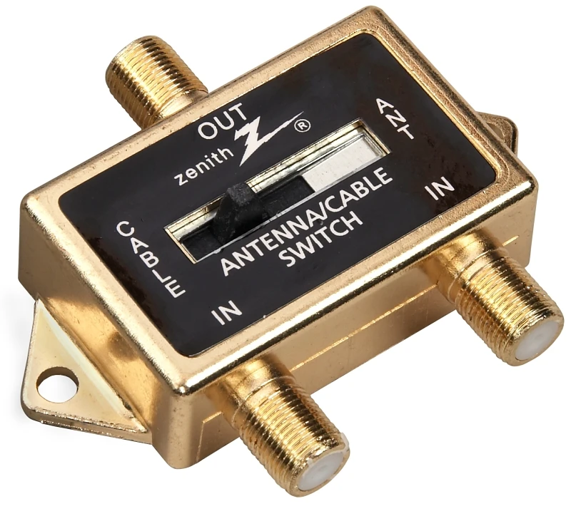 Vr1001sw2w Coaxial A/b Switch 2-way Splitter For Televisions And Gaming Consoles