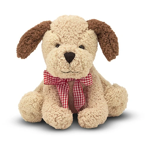 Meadow Medley Golden Puppy Stuffed Animal With Barking Sound Effect