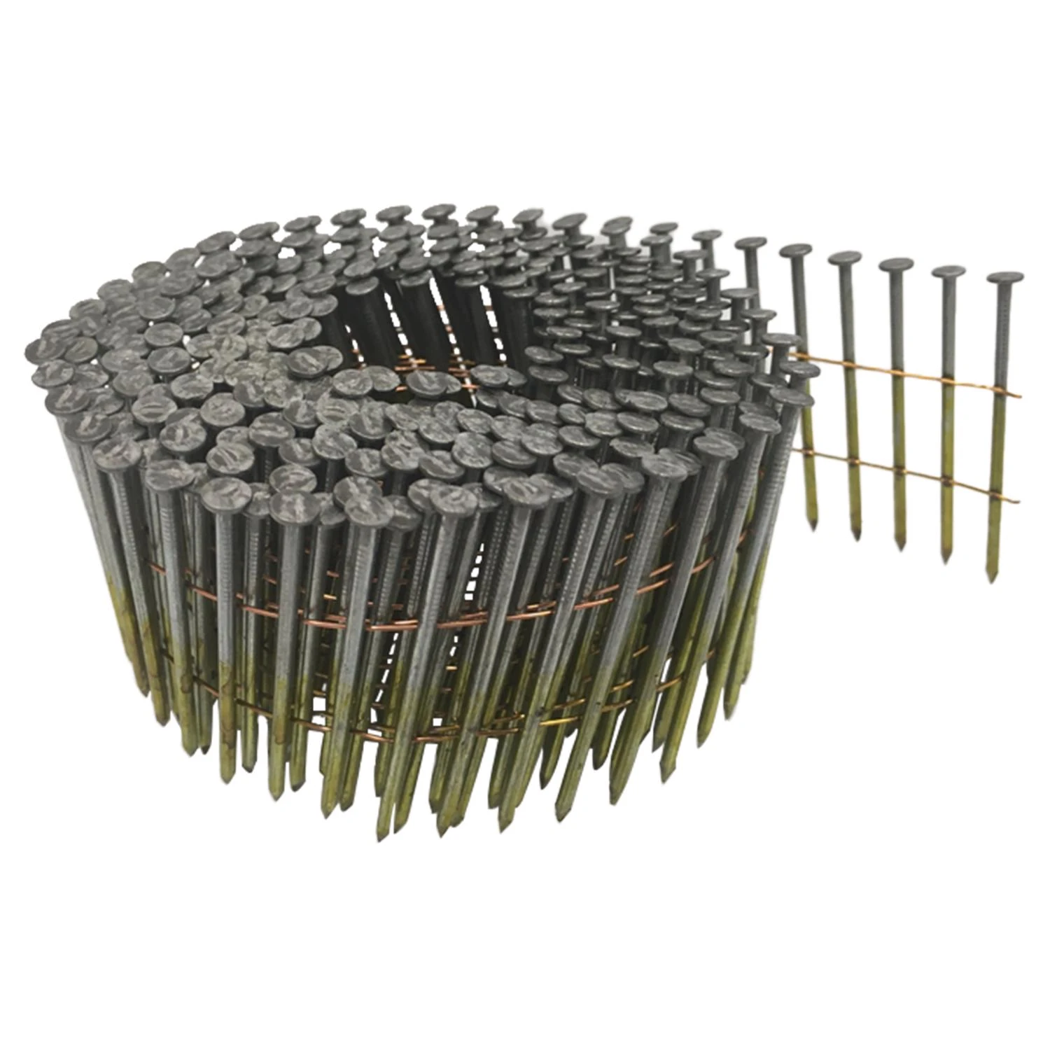 2-1/4 In. Wire Coil Electro Galvanized Siding Nails 15 Deg 3600 Pk