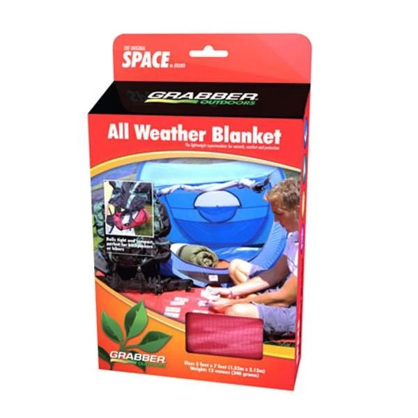Space All Weather Blanket - Red, Survival And Emergency Use