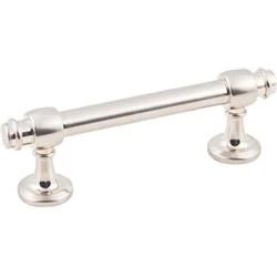 KasaWare K2083SN-8 Cabinet Pull, 4 in L Handle, 1-3/8 in Projection, Zinc, Satin Nickel