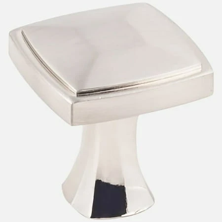 KasaWare K121SN-10 Cabinet Knob, 1-3/16 in Projection, 1-1/16 in L, Zinc, Satin Nickel, 10/PK
