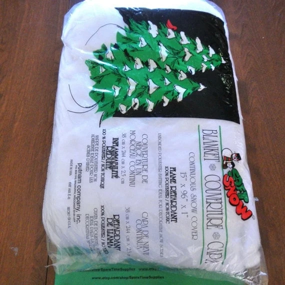 Buffalo Snow 15 In. W. x 10 Ft. L. x 1 In. Thick Snow Blanket with Ice Crystals