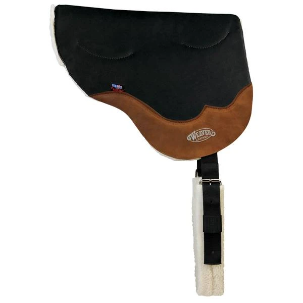 BAREBACK PAD GEL ULTRA SUEDE BK