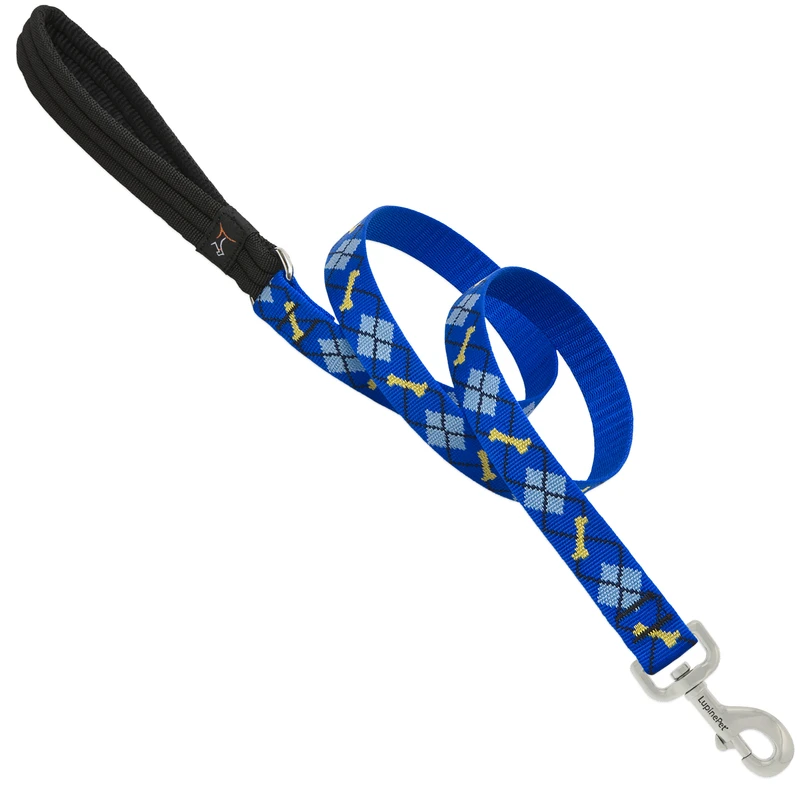 1 Inch Dapper Dog 4 Foot Multicolor Nylon Dog Leash With Padded Handle