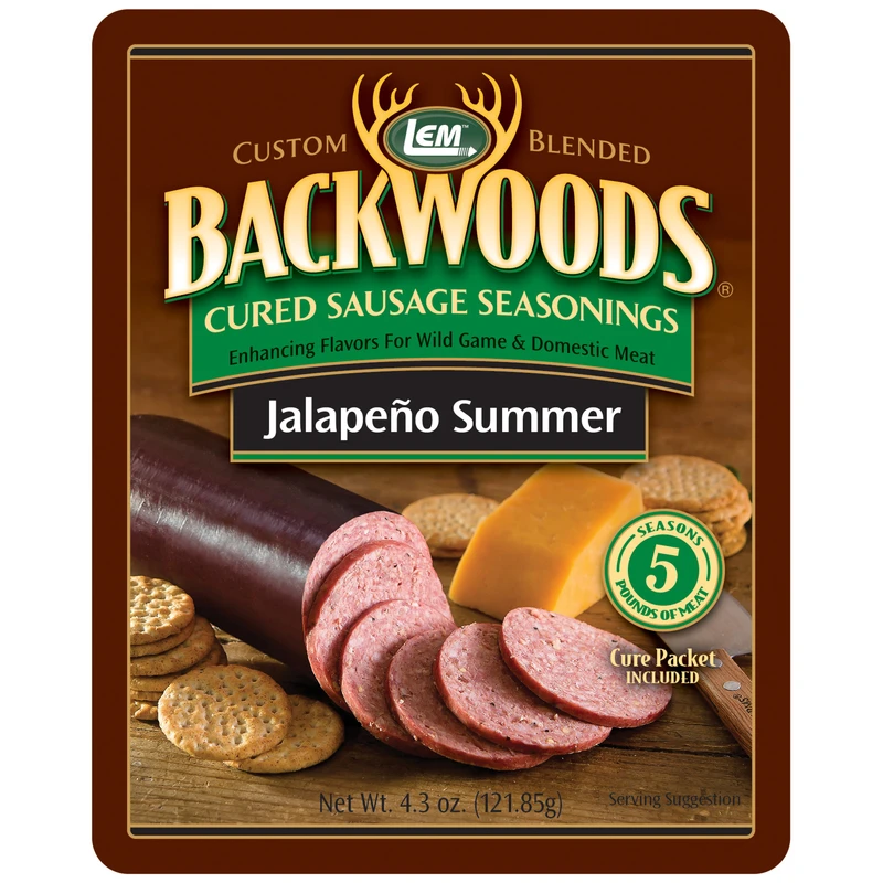 Backwoods Jalapeno Summer Sausage Seasoning 4.3 Oz Bagged For Curing Meat
