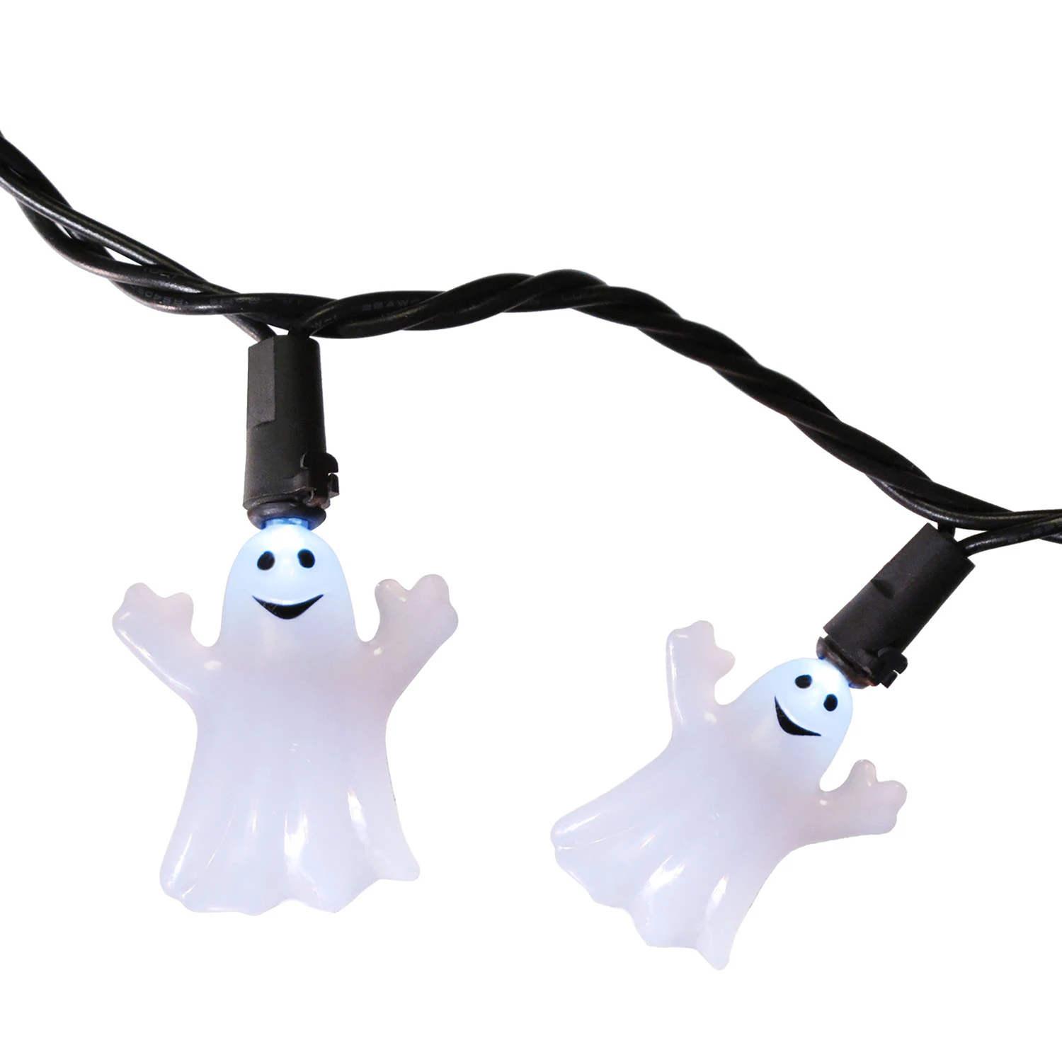 Celebrations 20 LED Ghost Lighted Halloween Lights 1.5 in. H x 8.66 ft. W 1 pk