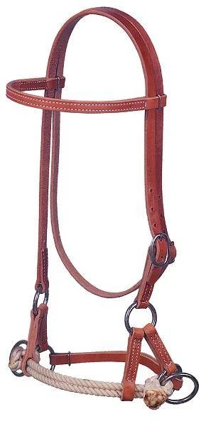 Leather Harness Leather Single Rope Side Pull For Equestrian Use ...