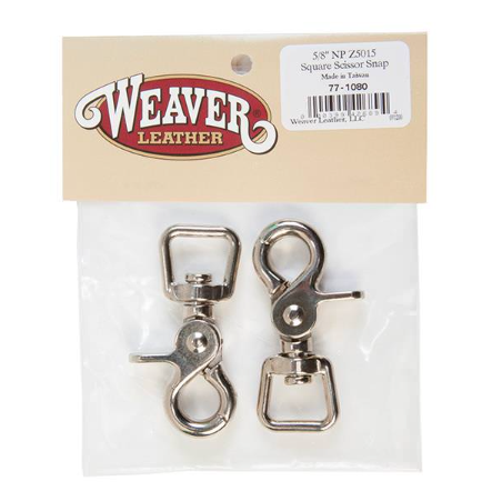 Weaver Leather Bagged Square Scissor Snaps 2 Pack
