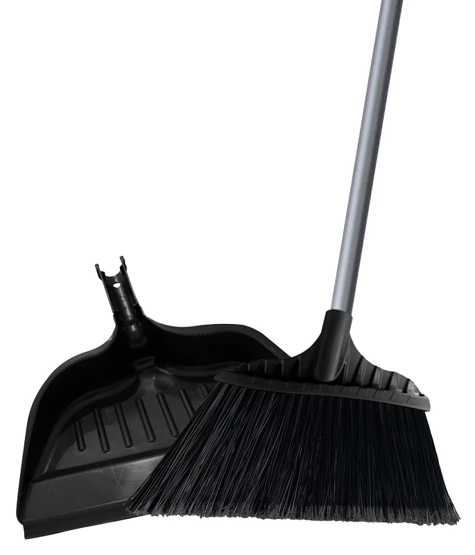 16-in Poly Fiber Upright Broom With Dustpan - Model 2132xl