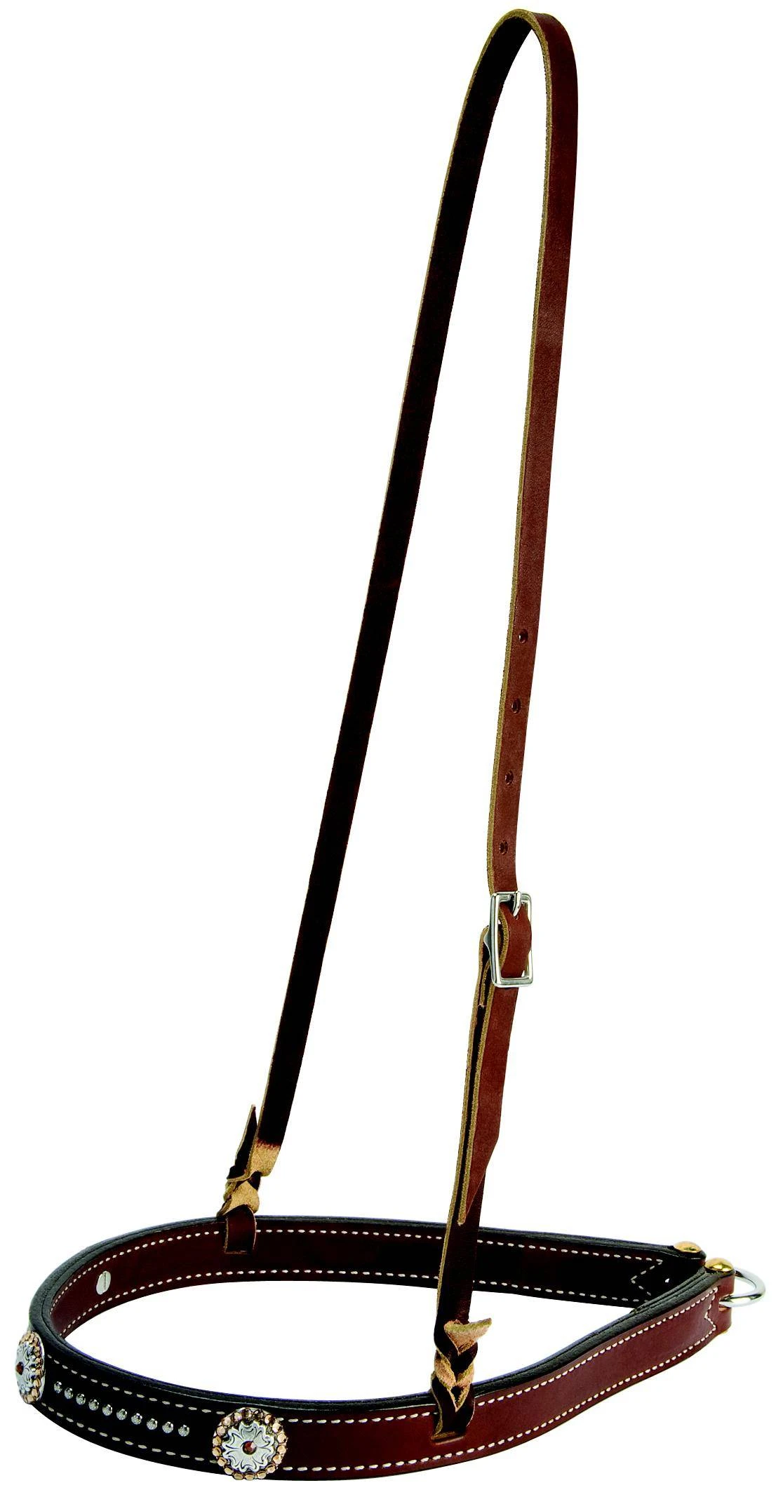 Leather Stacy Westfall Showtime Noseband In Brown - Model 30-1098