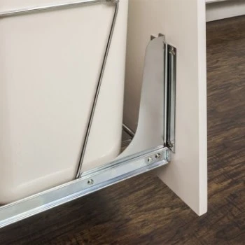 Can-doorkitpc Chrome Cabinet Door Mounting Kit For Pullout Waste Containers