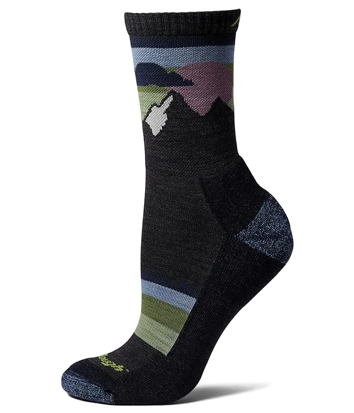 Women's Sunset Ledge Micro Crew Lightweight Cushion Socks - Charcoal - Small