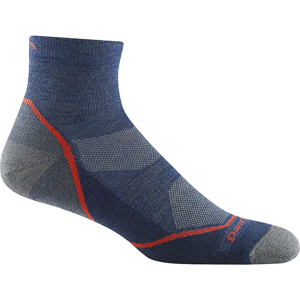 Men's Light Hiker 1/4 Lightweight Cushion Sock - Large - Denim