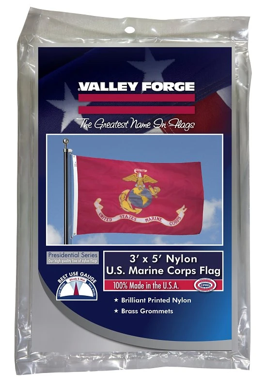 3 Ft. X 5 Ft. Nylon Marine Corps Military Flag - Durable & Uv Resistant