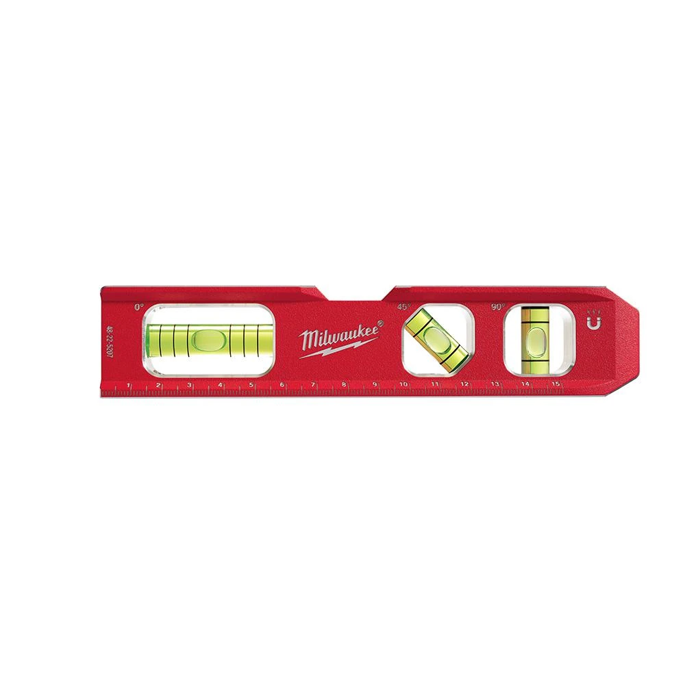 7 Inch Metric Compact Billet Torpedo Level With Enhanced Magnetic Grip