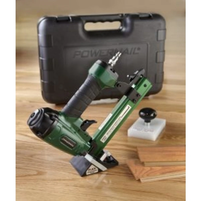 Pneumatic 20-gauge Hardwood Flooring Trigger Pull Cleat Nailer Kit Model 2000f