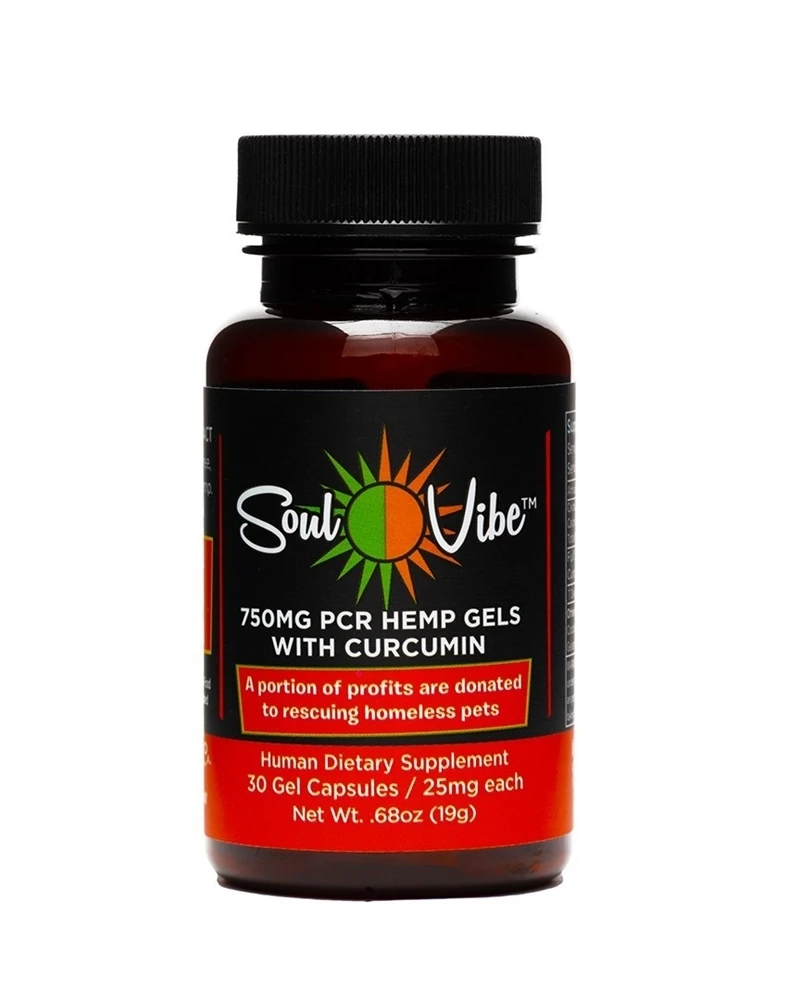 Soul Vibe Full Spectrum Pcr Melatonin Gel Cap, 750 Mg (25 Mg Each)