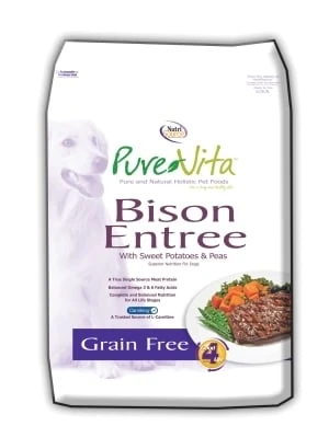 Purevita Grain Free Bison Entree Dog Food 5 Lbs. - Premium Canine Nutrition