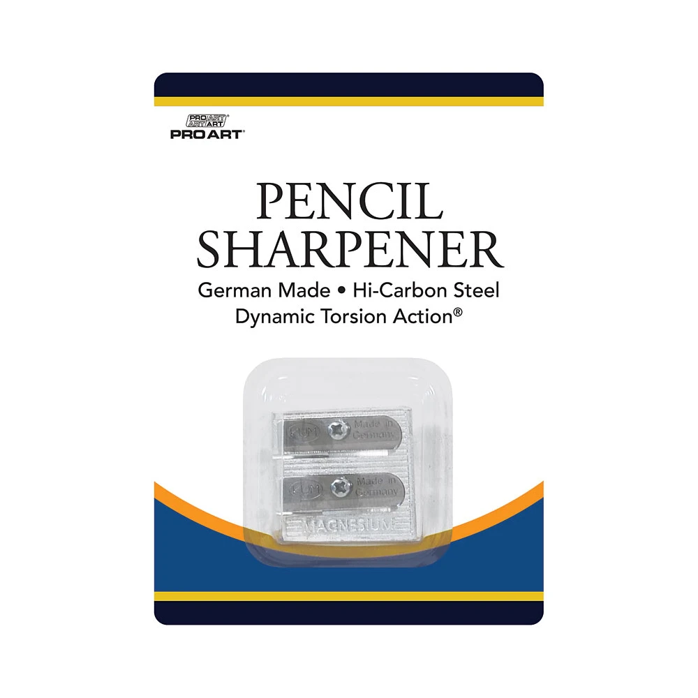 Pro-411 Double Hole Aluminum Pencil Sharpener For Standard And Large Pencils