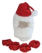 Santa Claus Dog Costume, Medium Size, Red Color, Model 10396