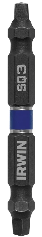 Double-ended Impact Bit #3 Square Recess 1/4 In Hex Shank 2-3/8 In Length