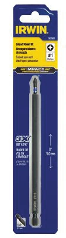 Impact Performance Series #1 Phillips Insert Bit 6 Inch With 1/4 Inch Shank