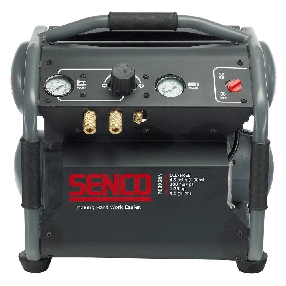 4.5 Gallon 1.75 Horsepower Portable Twin-stack Electric Air Compressor Model Pc0968n