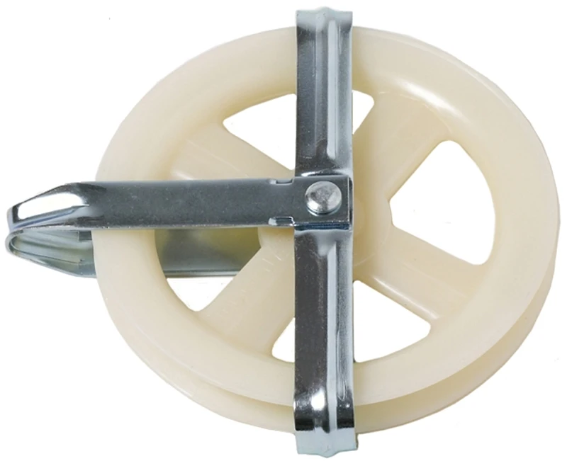 47-012 Metal Clothesline Pulley - Durable Plastic Restproof Design