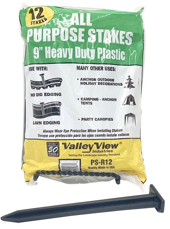 9 Inch Poly Stakes For Lawn And Garden Support - Model Ps-r12