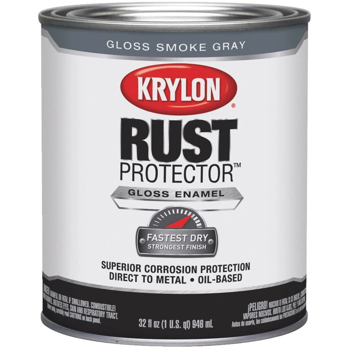 Rust Protector Brush On Enamel - Smoke Gray, 1 Quart, Rust Control