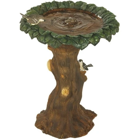 Best Garden 18 In. W. X 24 In. H. X 18 In. L. Tree Bird Bath Fountain Wxfo1215b