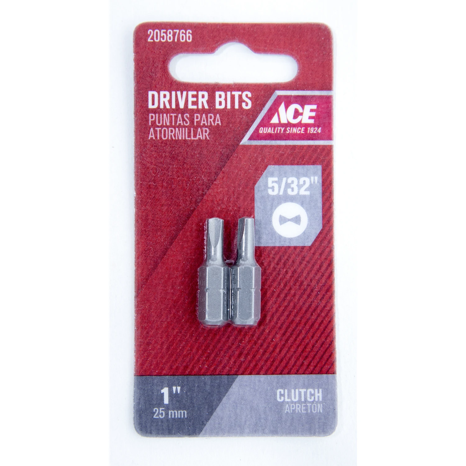 Clutch 5/32 In. X 1 In. L Insert Bit S2 Tool Steel 2 Pc
